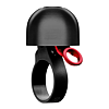 Zvonek Spurcycle Compact Bell, Black/Red