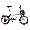 Skládací elektrokolo Brompton G Line Electric e-Motiq Traildust White