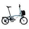 Skládací elektrokolo Brompton C Line Electric 4Speed e-Motiq, Cloud Metallic