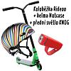 Sada Freestyle koloběžka Rideoo, helma Nutcase a přední světlo Knog POP