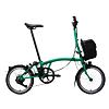 Skládací elektrokolo Brompton C Line Electric 4Speed e-Motiq, Palm Green