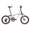 Skládací kolo Brompton G Line Traildust White + Rack/Mudguards