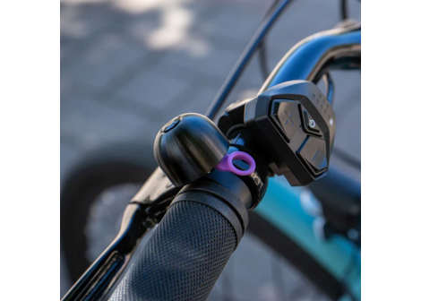 Zvonek na kolo Spurcycle Compact Bell, Black/Purple