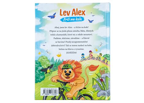 Dětská kniha pro cyklisty Lev Alex frčí na kole