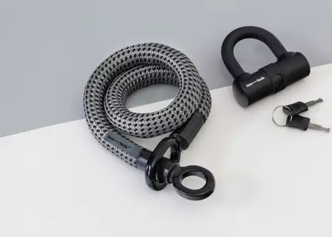 Zámek na kolo Tex-lock + U-lock, šedá