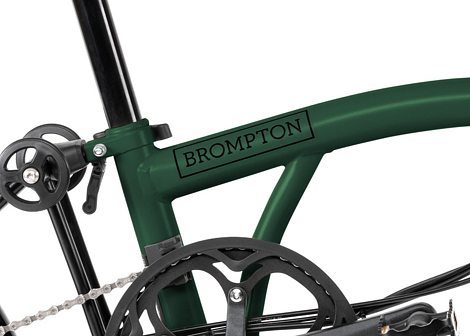 Skládací elektrokolo Brompton Electric C Line, Racing Green/Black