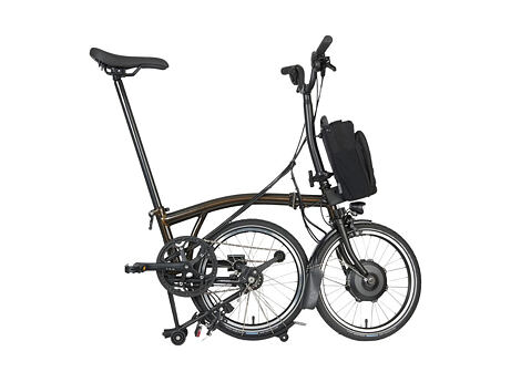 Skládací elektrokolo Brompton Electric C Line 12Speed, Black Lacquer/Black