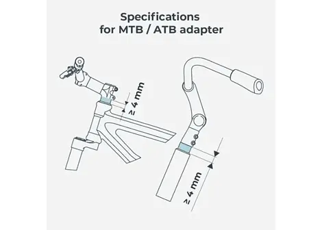 MTB/ATB adaptér pro přední sedačku Urban Iki