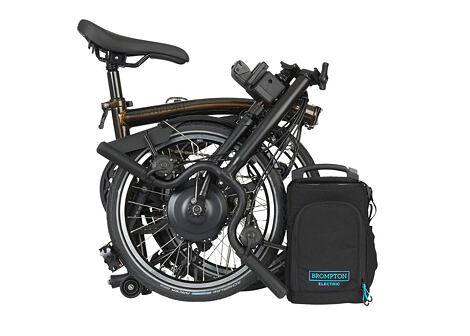 Skládací elektrokolo Brompton Electric C Line 12Speed, Black Lacquer/Black