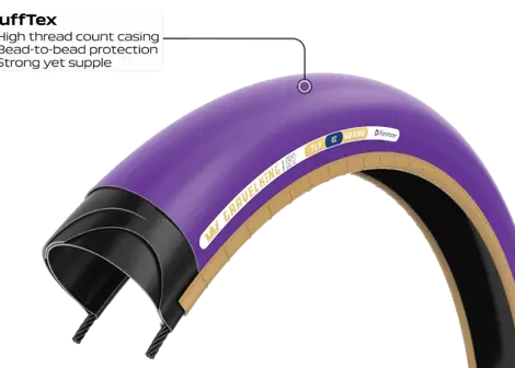 Plášť Panaracer GravelKing SK, Cranberry/Black