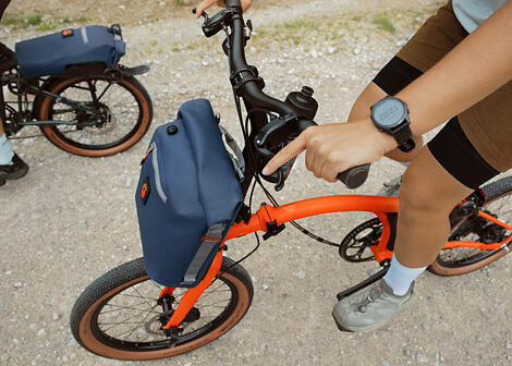 Kliky s převodníkem Brompton 54T