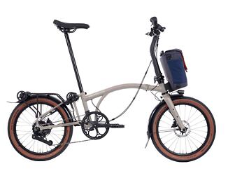 Skládací elektrokolo Brompton G Line Electric e-Motiq Traildust White
