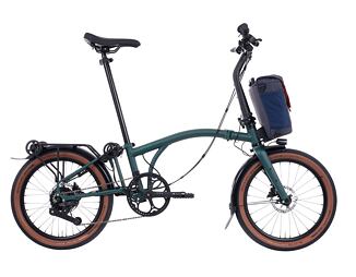 Skládací elektrokolo Brompton G Line Electric e-Motiq Forest Green