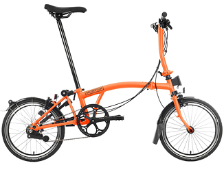 Skládací kolo Brompton C Line 6Speed, Sunset Orange/Sunset Orange