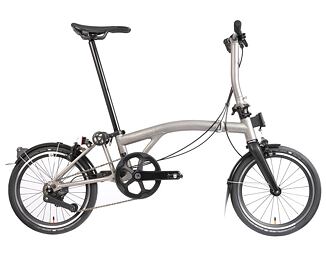 Skládací kolo Brompton T Line 12Speed Blasted Titanium