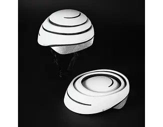 Skládací helma Closca Loop Reflective, White Silver