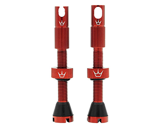 Bezdušové ventilky Peaty´s X Chris King (MK2), 42 mm, Red