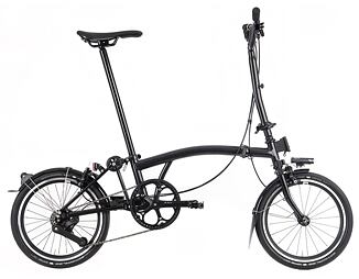 Skládací kolo Brompton P Line Urban, Black