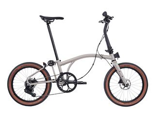 Skládací kolo Brompton G Line Traildust White + Rack/Mudguards