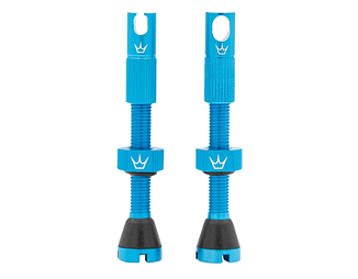 Bezdušové ventilky Peaty´s X Chris King (MK2), 42 mm, Turquoise