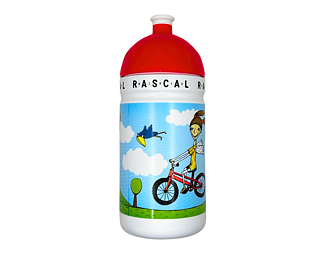 Láhev na kolo Rascal, červená