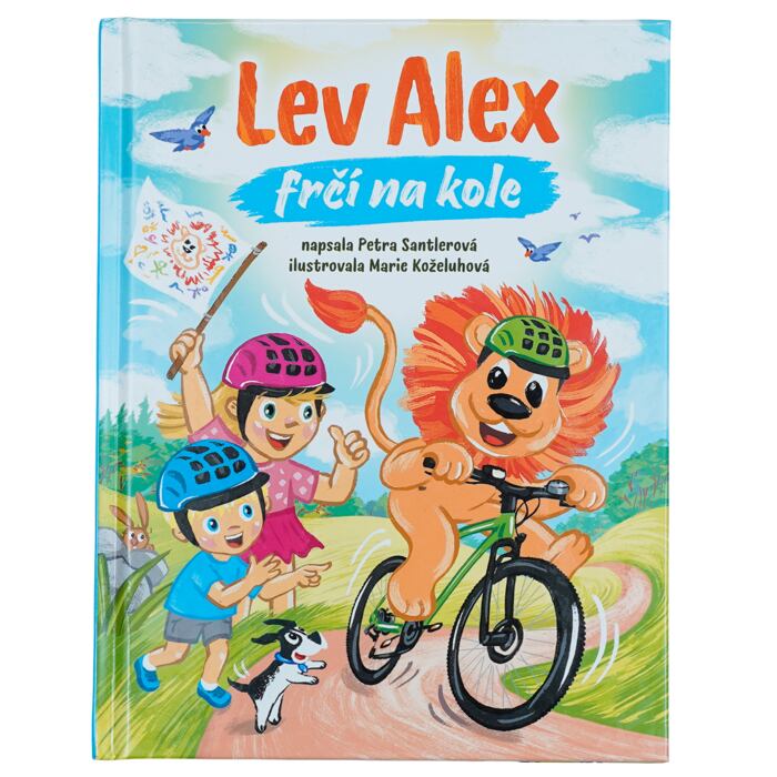 Dětská kniha pro cyklisty Lev Alex frčí na kole