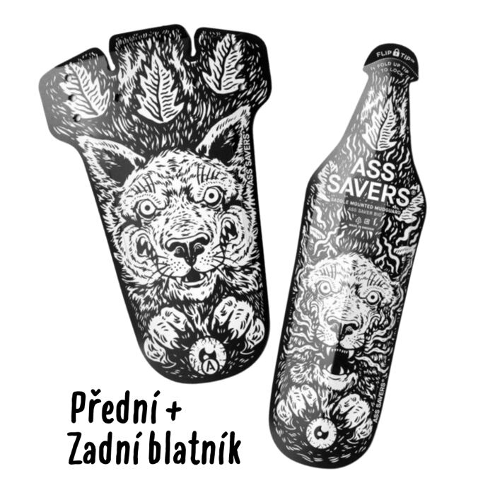 Přední a zadní blatník Ass Savers Mudder, Mad Wolf
