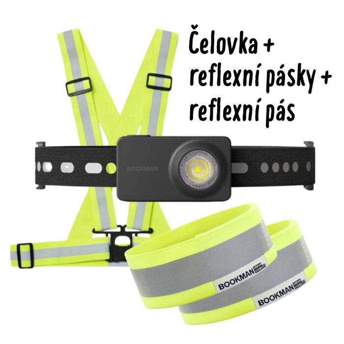 Čelovka a reflexní doplňky pro dobrou viditelnost