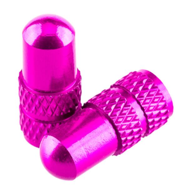 Čepičky ventilků na kolo Deity Presta Valve Caps, růžová