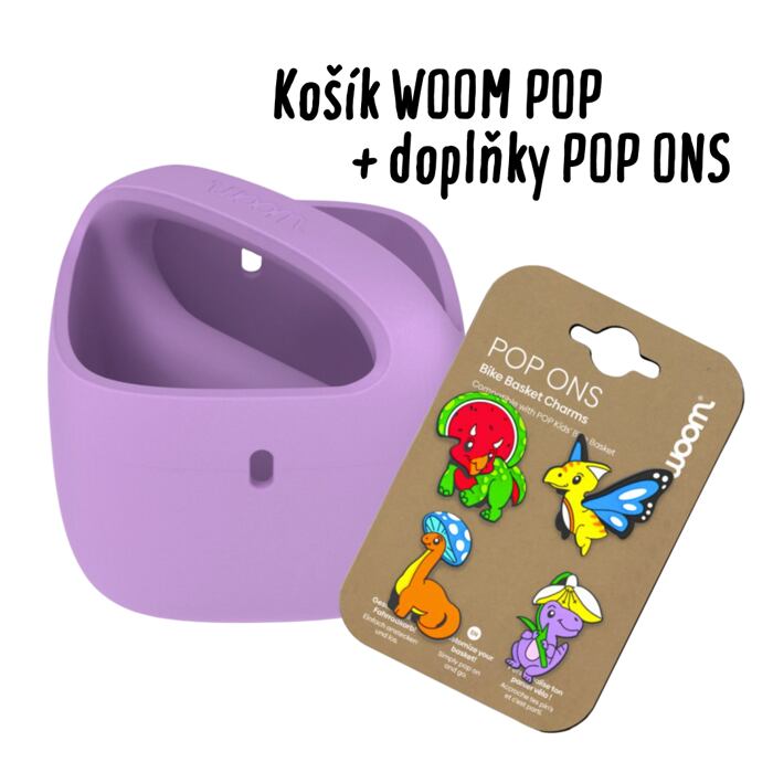 Košík Woom pop a doplňky ke košíku POP ONS