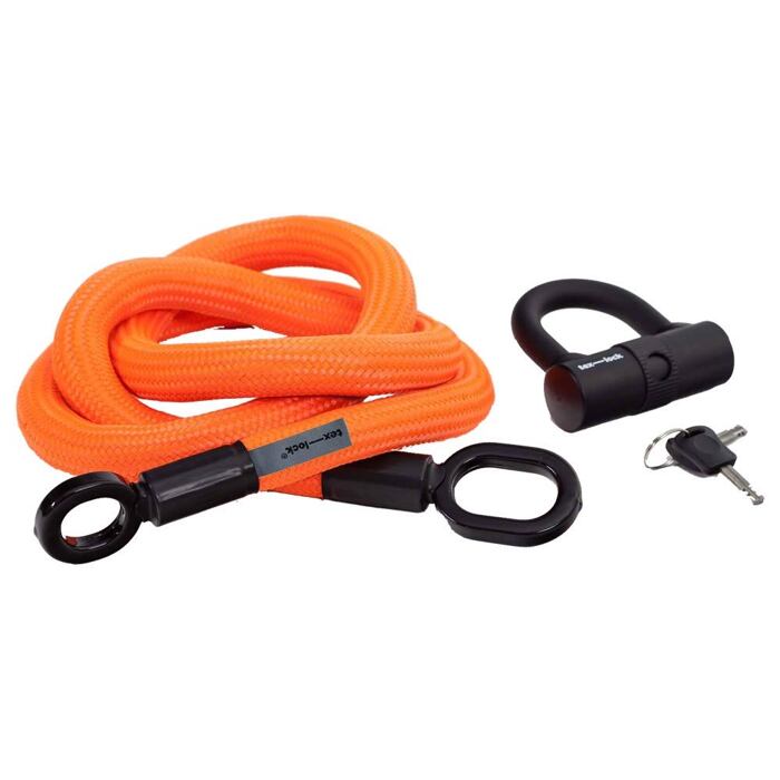 Zámek Tex-lock + U-lock, oranžová