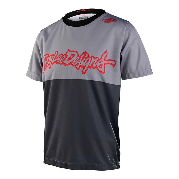 Dětský dres Troy Lee Designs Flowline SS, Scripter Charcoal