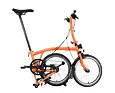 Skládací kolo Brompton C Line 6Speed, Sunset Orange/Sunset Orange