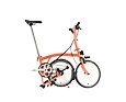 Skládací kolo Brompton C Line jednobarevné, Fire Coral