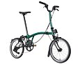 Skládací kolo Brompton P Line Urban, Emerald Lacquer/Black