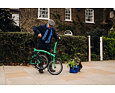 Skládací elektrokolo Brompton C Line Electric 4Speed e-Motiq, Cloud Metallic