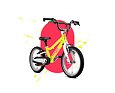 Dětské kolo Woom GO 2 Limited, Neon Lime