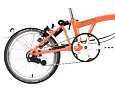 Skládací kolo Brompton C Line jednobarevné, Fire Coral