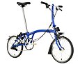 Skládací kolo Brompton C Line jednobarevné, Picadily Blue