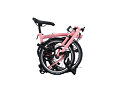 Skládací kolo Brompton C Line 12Speed, Flamingo Pink/Flamingo Pink