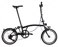 Skládací kolo Brompton P Line Urban, Midnight Black