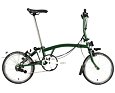 Skládací kolo Brompton C Line jednobarevné, Racing Green