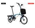 Skládací elektrokolo Brompton C Line Electric 4Speed e-Motiq, Cloud Metallic