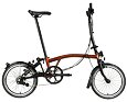 Skládací kolo Brompton C Line Black Edition, Flame Laquer