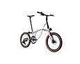 Skládací kolo Brompton G Line Traildust White + Rack/Mudguards