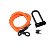 Zámek na kolo Tex-lock + X-lock, oranžová