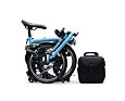 Skládací elektrokolo Brompton C Line Electric 4Speed e-Motiq, Cloud Metallic