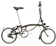 Skládací kolo Brompton C Line jednobarevné, Black Laquer