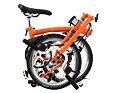 Skládací kolo Brompton C Line jednobarevné, Orange