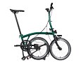 Skládací kolo Brompton P Line Urban, Emerald Lacquer/Black